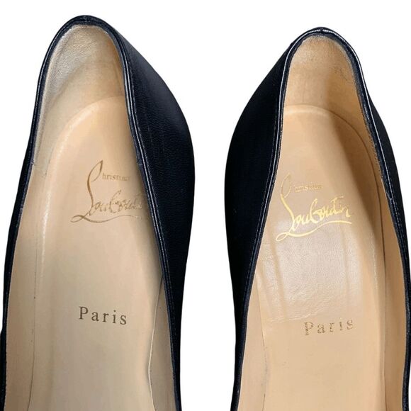 Christian Louboutin Pigalle 85MM Shiny Nappa Leather Pumps EU 38.5 US 8.5 Heels - Picture 3 of 10